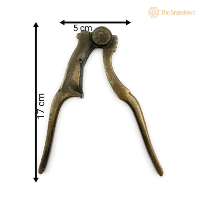 Brass Antique Nut Cutter Sarota Beetel Nut Cutter – Handcrafted Betel Nut Cutter for Home Décor &amp; Gifting 7 Inch 2