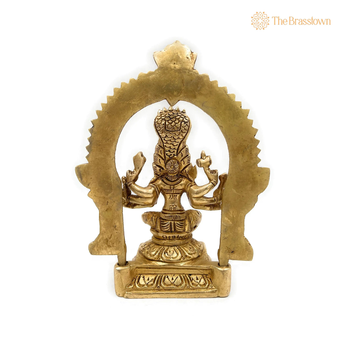 Brass Mariamman Idol – Handcrafted Mariyamma Muthu Mariamman Statue, Samayapuram Amman Vigraham for Puja, Home Mandir &amp; Décor 7 Inch 5