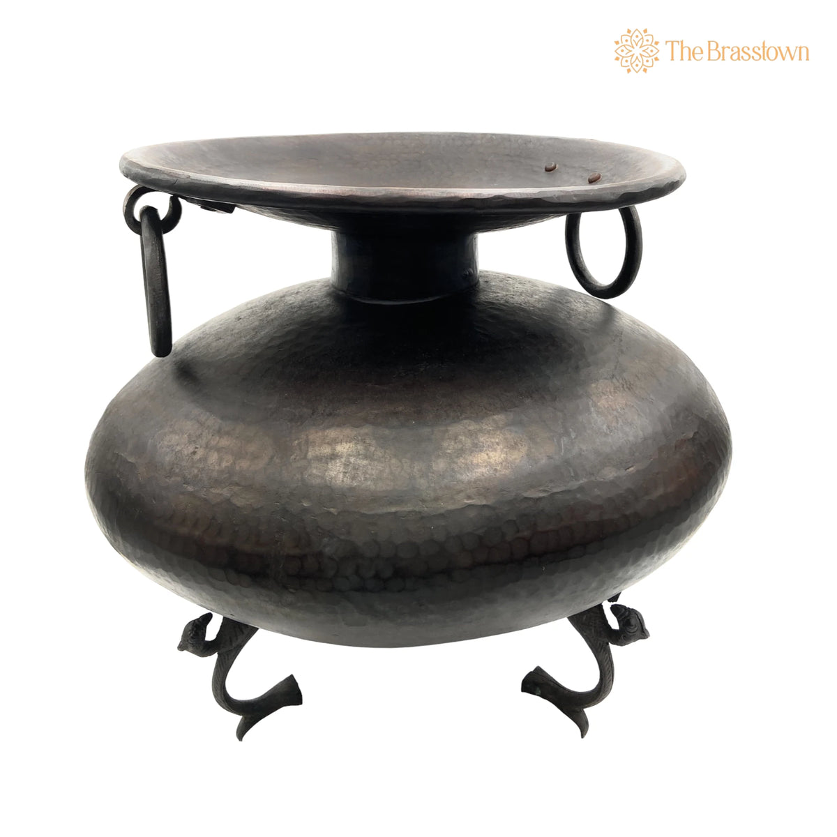 Brass Planter Bowl Peetal Pital Pittal Decorative Plant Pot – Handcrafted Large Indoor Outdoor Brass Flower Bowl 15.5 Inch 2