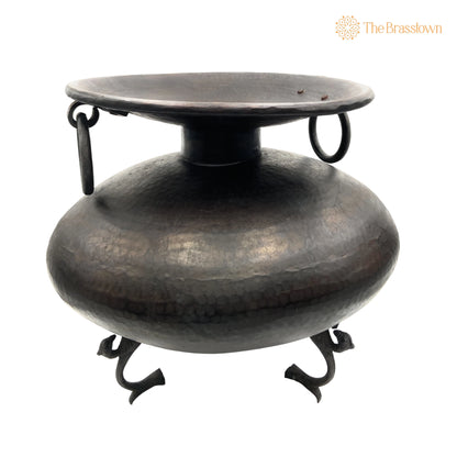 Brass Planter Bowl Peetal Pital Pittal Decorative Plant Pot – Handcrafted Large Indoor Outdoor Brass Flower Bowl 15.5 Inch 2