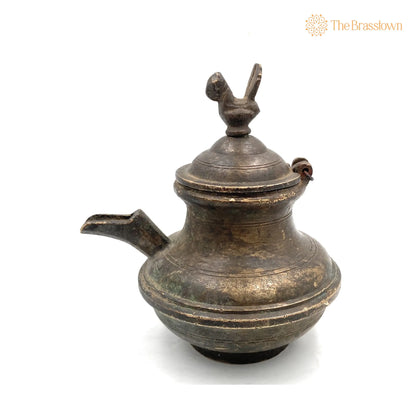 Brass Antique Gangajali – Handcrafted Water Kamandal, Loota, Lota, Chambu, Lotiya, Stoup, Ganga Jali, Geedani, Gee Dani 6 Inch 3