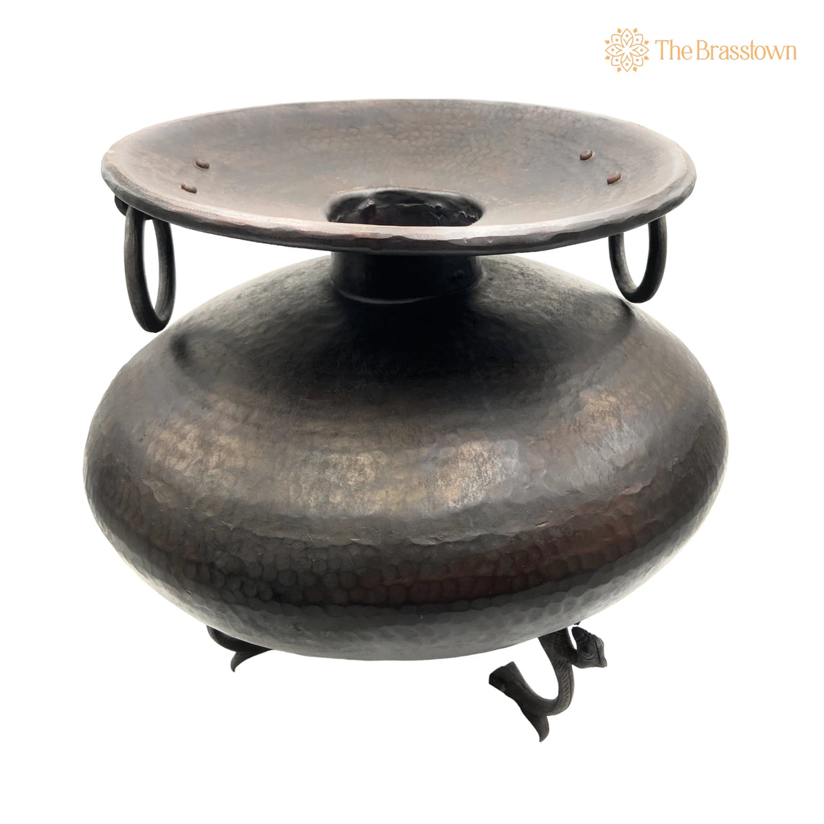 Brass Planter Bowl Peetal Pital Pittal Decorative Plant Pot – Handcrafted Large Indoor Outdoor Brass Flower Bowl 15.5 Inch 3