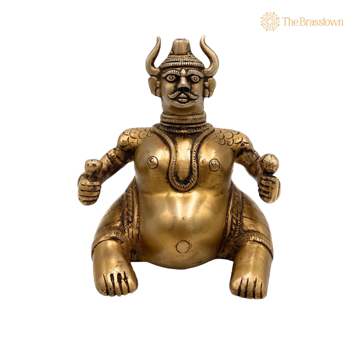 Brass Decorative Traditional Diya – Handcrafted Oil Lamp Vilakku Kiran Lamp For Temples, Puja, Gifts, Home Décor 5.5 Inch 5