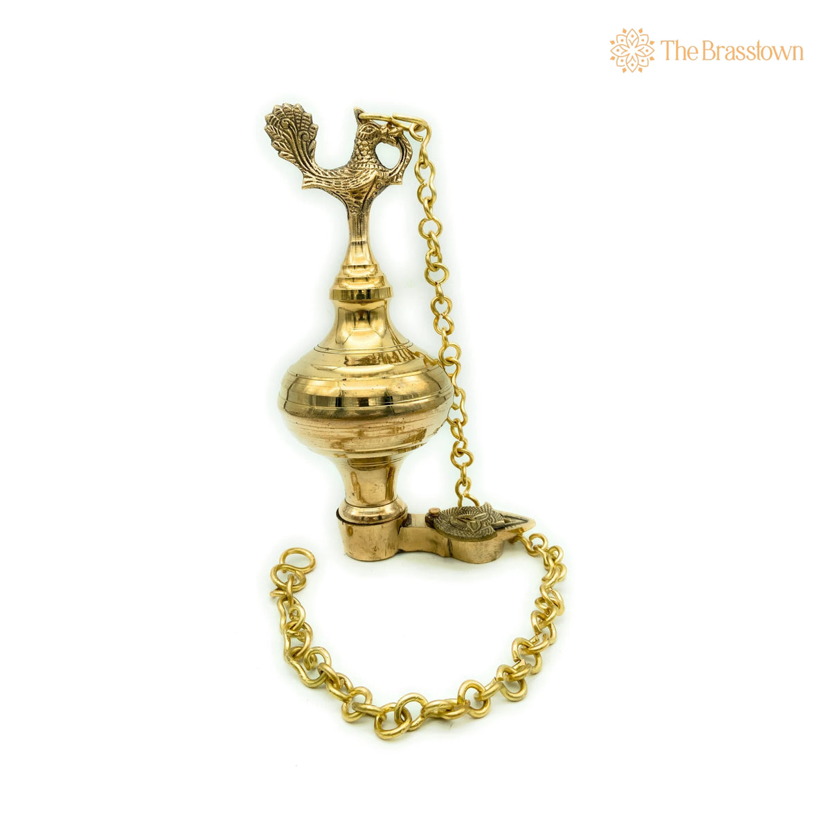 Brass Oil Lamp – Handcrafted Brass Lamp, Hanging Lamp, Brass Hanging Lampdiya, Lamps, Deep, Deepam, Brass Hanging Lamps, Brass Hanging Lights 11 Inch 4