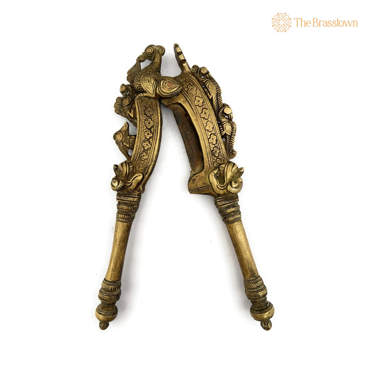 Brass Antique Nut Cutter Sarota Beetel Betel Nut Cutter – Handcrafted Traditional Showpiece for Home Décor &amp; Gifting 8 Inch 4