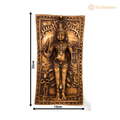 Brass Veerbhadra Murti – Veerabhadreshwara Idol, Veerbhadra Statue for Pooja, Temple &amp; Home Décor, Handcrafted Sculpture 10 Inch 3